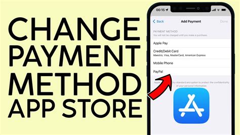 change app store payment method